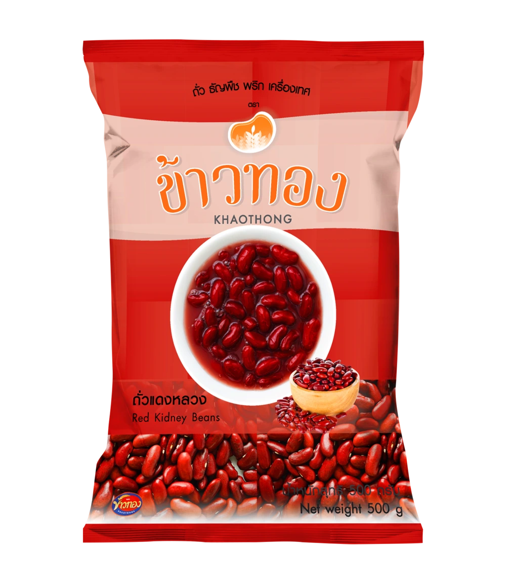 ถั่วแดงใหญ่ 500 g ข้าวทอง