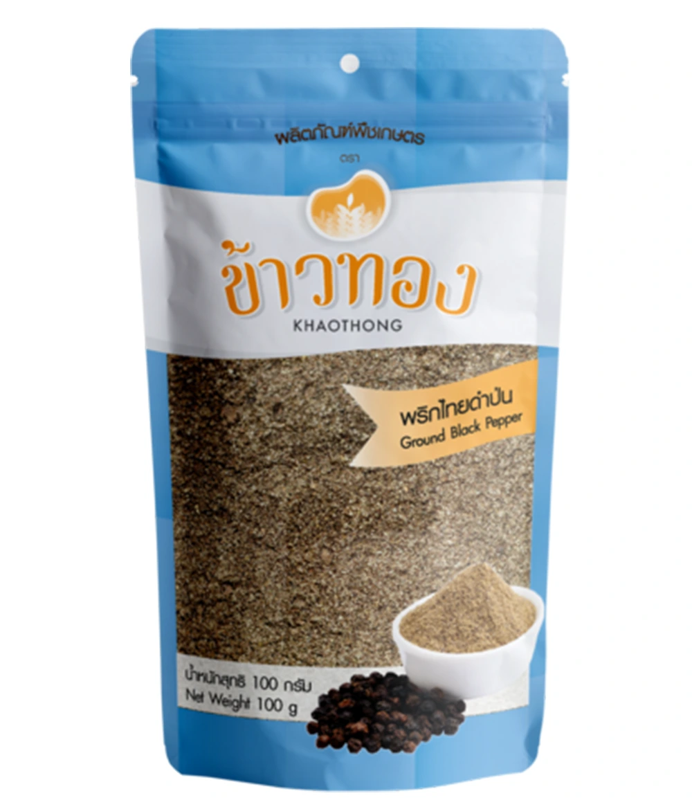 พริกไทยดำป่น 100 g ข้าวทอง